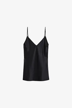 Joseph Womens Clea V-Neck Spaghetti-Strap Silk Top 6