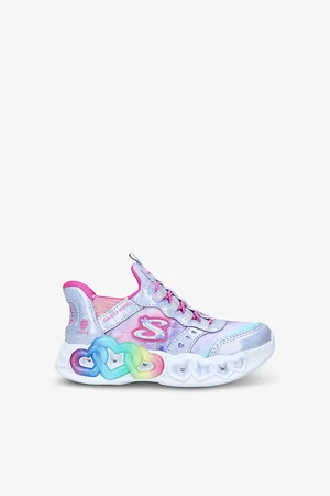 Skechers Womens Slip In Light-Up Woven Trainers 4-12 Years Eur 28 / 10 Uk Kids