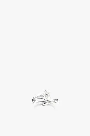 Thomas Sabo Womens Star 925 Sterling-Silver, Enamel and Zirconia Ring 52mm