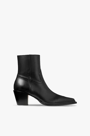 Jimmy Choo Womens Cece 60 Leather Heeled Ankle Boots Eur 37 / 4 Uk Women