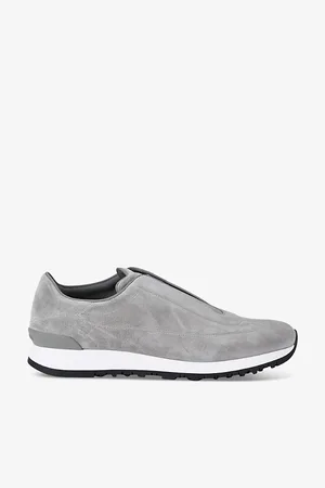 JOHN LOBB Mens Lift Suede Low-Top Trainers Eur 41 / 7 Uk Men