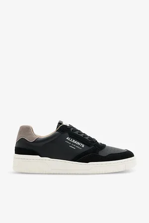 AllSaints Mens Regan Panelled Suede and Leather Low-Top Trainers Eur 44 / 10 Uk Men