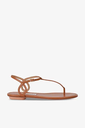 Aquazzura Womens Almost Bare Leather Sandals Eur 37.5 / 4.5 Uk Women