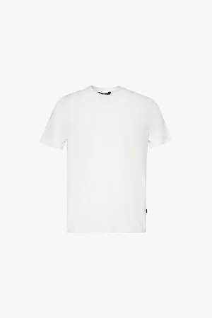 7 for all Mankind Mens Luxe Crew-Neck Regular-Fit Stretch-Cotton T-Shirt S