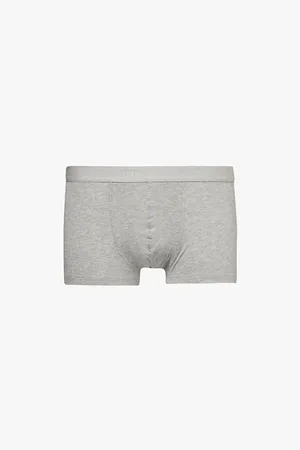 Sunspel Mens Branded Waistband Stretch-Cotton Boxer Briefs S