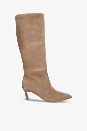 Steve Madden Womens Lavan Pull-On Heeled Suede Knee-High Boots Eur 38/5 Uk Women