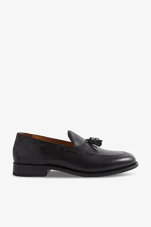 Reiss Mens Clayton Tassel-Embellished Leather Loafers Eur 42 / 8 Uk Men