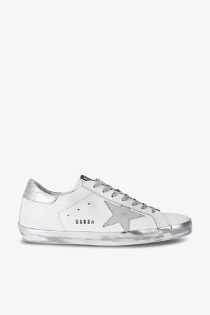 Golden Goose Mens Super-Star Logo-Embellished Leather Low-Top Trainers Eur 41 / 7 Uk Men