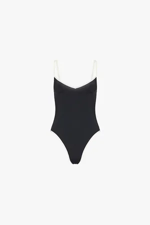 Monday Swimwear Womens Ravello V-Neckline Colour-Block Swimsuit 6