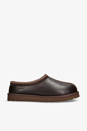 UGG Mens Tasman Branded Leather Slippers Eur 41 / 7 Uk Men