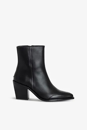 Zadig & Voltaire Womens Cara Pointed-Toe Leather Ankle Boots Eur 36 / 3 Uk Women