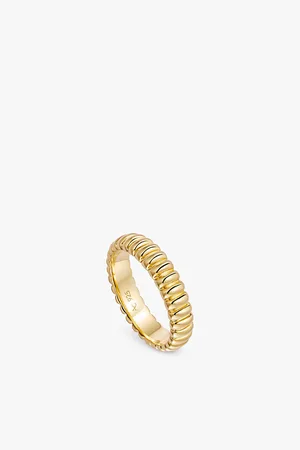 ASTLEY CLARKE Womens Aurora Eternity 18ct Yellow Gold-Plated Vermeil Sterling-Silver Ring K