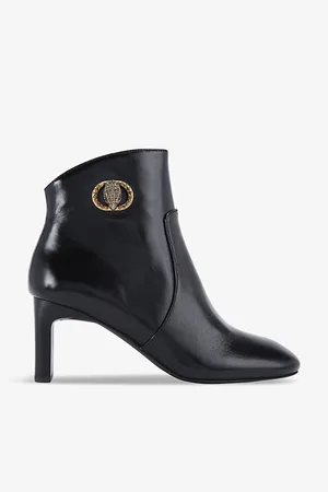 Kurt Geiger Womens Chelsea Eagle-Embellished Heeled Leather Boots Eur 36 / 3 Uk Women