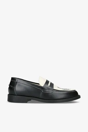 Duke & Dexter Mens Wilde Scorpion Leather Penny Loafers Eur 42 / 8 Uk Men