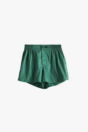 Hay Womens Outline Contrast-Trim Cotton Pyjama Shorts