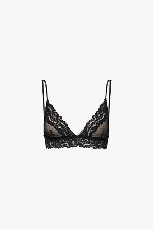 Savage X Fenty Womens Savage Dotted Mesh Stretch-Lace Bra Xs