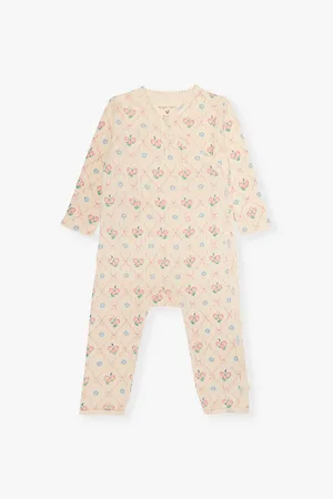 Konges Sløjd Minnie Floral Aio Organic-Cotton Romper 0-6 Months 0-1 Months