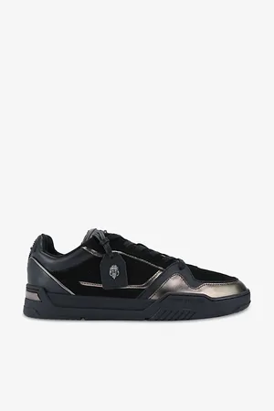 Kurt Geiger Mens Regan Brand-Tag Leather Low-Top Trainers Eur 41 / 7 Uk Men