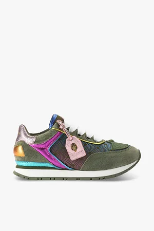 Kurt Geiger Womens Southbank Tag Eagle-Embellished Leather Low-Top Trainers Eur 36 / 3 Uk Women