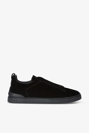 Ermenegildo Zegna Mens Triple Stitch Suede Low-Top Trainers Eur 40 / 6 Uk Men