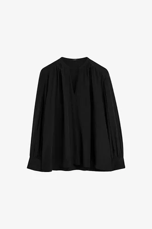 Joseph Womens Blondel Relaxed-Fit Silk Crepe-De-Chine Blouse 8