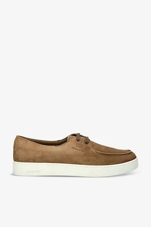 Church Mens Longsight Branded Suede Low-Top Trainers Eur 41 / 7 Uk Men