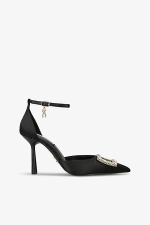 Steve Madden Womens Accession Satin Heeled Sandals Eur 37 / 4 Uk Women