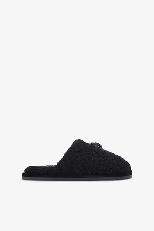 Kurt Geiger Womens Kensington Eagle-Logo Faux-Shearling Slippers Eur 36 / 3 Uk Women