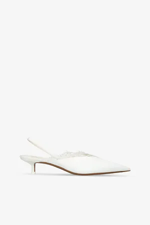 Neous Womens Irena Sling 80 Lace-Trim Satin Heeled Mules Eur 36 / 3 Uk Women