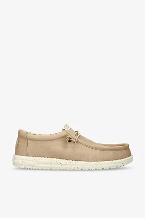 Hey dude Mens Wally Logo-Embossed Canvas Low-Top Shoes Eur 41 / 7 Uk Men