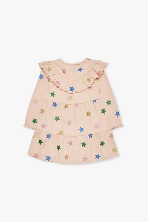 Konges Sløjd Malli Glitter Star-Print Organic-Cotton Dress 9 Months-3 Years 12 Months