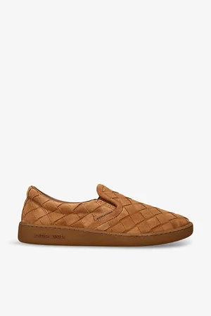 Bottega Veneta Womens Sawyer Leather Slip-On Trainers Eur 38/5 Uk Women