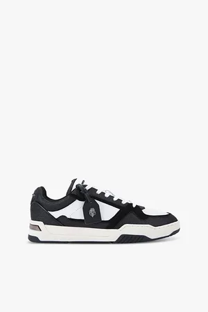 Kurt Geiger Mens Regan Panelled Suede and Metallic-Leather Low-Top Trainers Eur 41 / 7 Uk Men