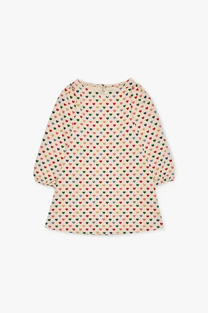 Konges Sløjd Drey Heart-Print Organic-Cotton Dress 9 Months-8 Years 5-6 Years