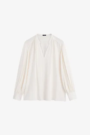 Joseph Womens Blondel Relaxed-Fit Silk Crepe-De-Chine Blouse 6