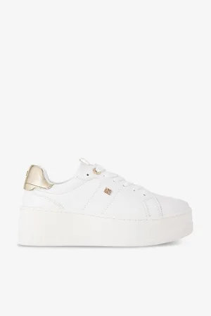 Kurt Geiger Womens Leader Faux-Leather Platform Trainers Eur 36 / 3 Uk Women