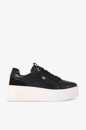 Kurt Geiger Womens Leader Faux-Leather Platform Trainers Eur 36 / 3 Uk Women