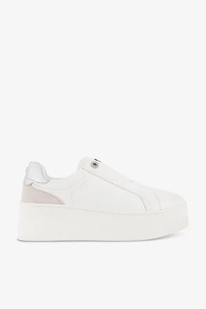 Kurt Geiger Womens Leader Laceless Faux-Leather Platform Trainers Eur 36 / 3 Uk Women