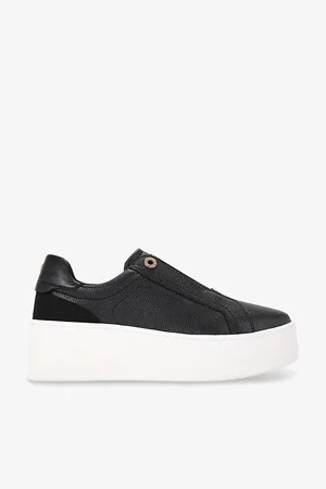 Kurt Geiger Womens Leader Laceless Faux-Leather Platform Trainers Eur 36 / 3 Uk Women