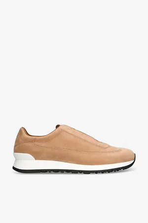 JOHN LOBB Mens Lift Almond-Toe Suede Low-Top Trainers Eur 41 / 7 Uk Men