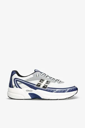 Givenchy Mens Nfnty-52 Faux-Leather and Mesh Low-Top Trainers Eur 40 / 6 Uk Men