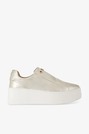 Kurt Geiger Womens Leader Laceless Faux-Leather Platform Trainers Eur 40 / 7 Uk Women