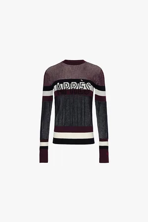Perfect Moment Womens Evie Striped-Print Wool Jumper Xs
