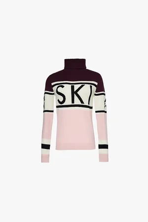 Perfect Moment Womens Schild Striped-Print Wool Jumper M