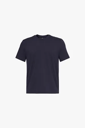 7 for all Mankind Mens Luxe Performance Crew-Neck Regular-Fit Stretch-Cotton T-Shirt S