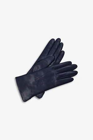 ASPINAL OF LONDON Womens Ladies Large Leather and Cashmere-Lined Gloves
