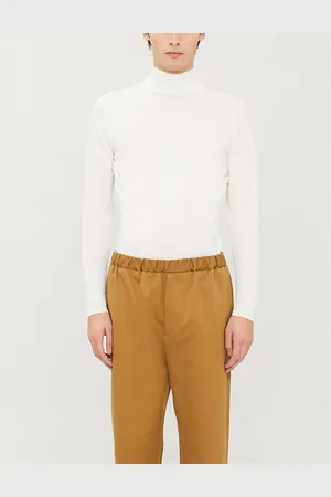 JOHN SMEDLEY Mens Cherwell Turtleneck Wool Jumper M