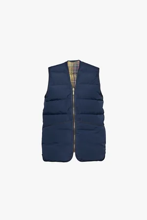 Barbour Mens Reversible Two-Slip-Pockets Regular-Fit Shell-Down Gilet 36