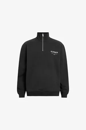 AllSaints Mens Underground Logo-Print Cotton Sweatshirt Xxl