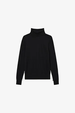 Reiss Womens Macy Turtleneck Wool Jumper Xs